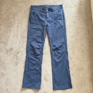 Prana Halle Hiking Pants Womens 12 Tall Navy Blue Zion Outdoor Gorpcore Camping